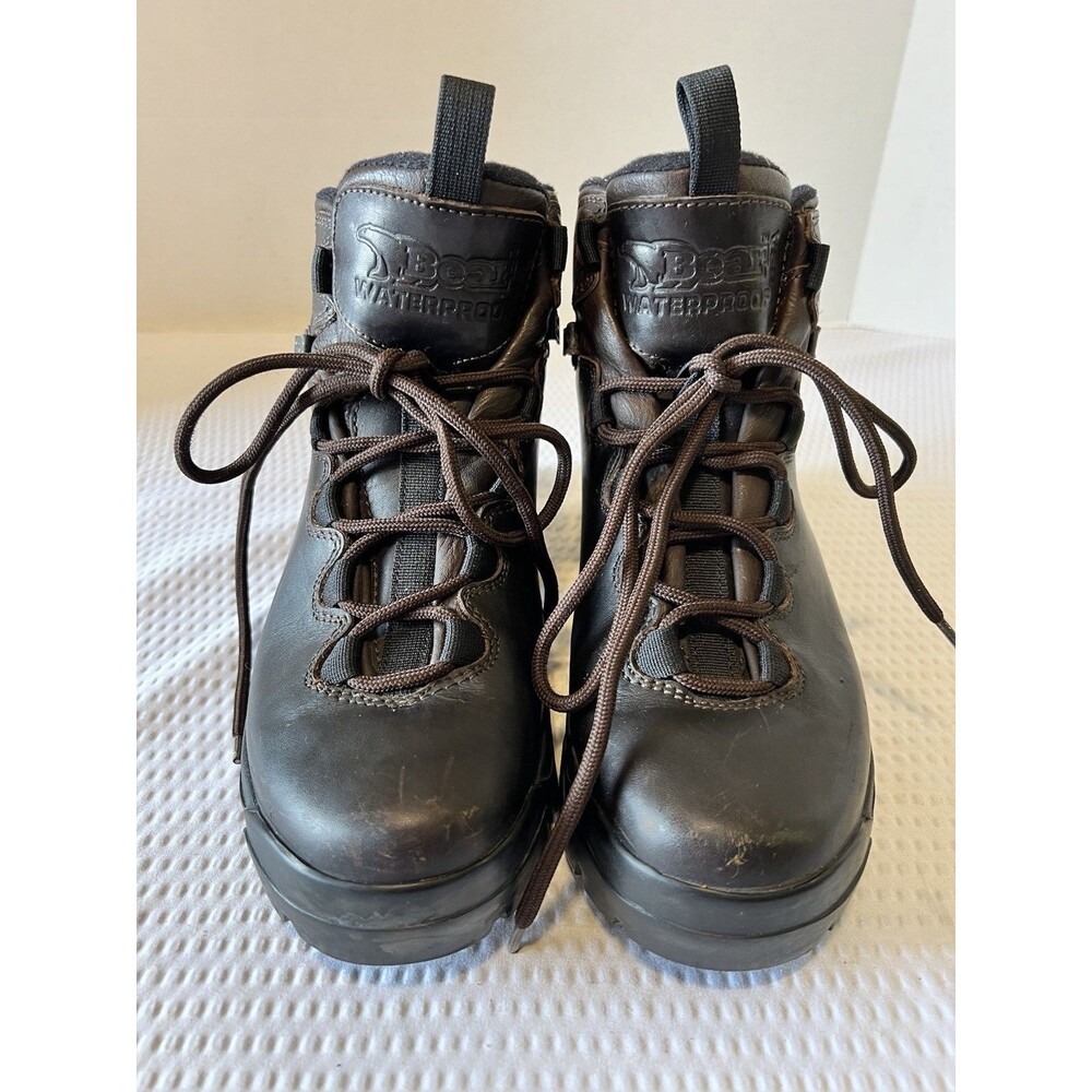 Men’s ‘Bear USA’ Trail Hiking Waterproof Brown Leather Boots Shoes Sz 7.5 M
